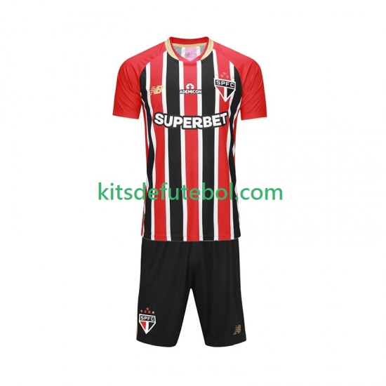 Camisola Sao Paulo Criança Equipamento alternativo 2025-2026 Mangas Curtas