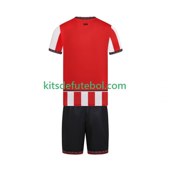 Camisola Sheffield United Criança Equipamento principal 2025-2026 Mangas Curtas
