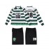Camisola Retrô Sporting CP Cristiano Ronaldo 28 Criança Equipamento principal 2001 2003 Mangas Compridas