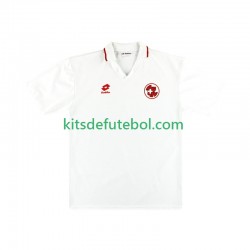 Camisola Retrô Seleção da Suíça Homem Equipamento alternativo 1994 Mangas Curtas