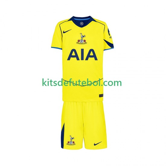 Camisola Tottenham Hotspur Criança Terceiro equipamento 2025-2026 Mangas Curtas