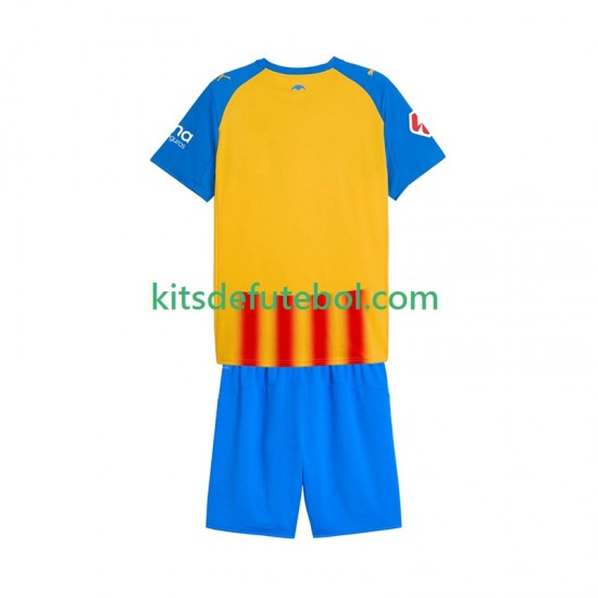Camisola Valencia CF Criança Terceiro equipamento 2025-2026 Mangas Curtas