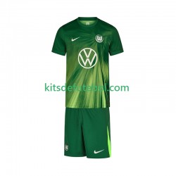 Camisola VfL Wolfsburg Criança Equipamento principal 2025-2026 Mangas Curtas